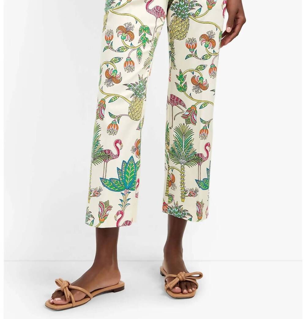 NEW TRINA TURK women's lulu cropped pants in flamingo fizz